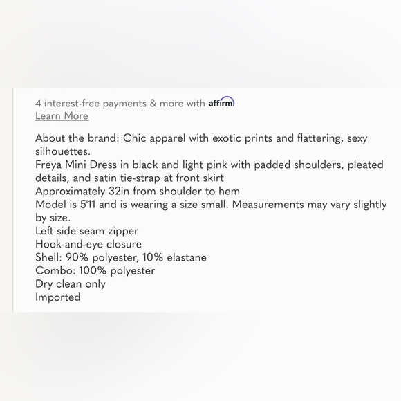 FINAL  OFFER Ronny Kobo Freya Mini Dress. NWOT’s. Size S. 90% off. No discounts - Picture 6 of 12